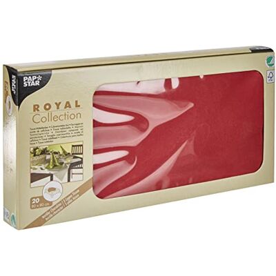 PAPSTAR 20x Mitteldecke Tissue Royal Collection 80x80 cm Bordeaux Einweg Tischdecken in edler Textiloptik, 5-lagige Premium Qualität, stoffähnliche Prägung, ideal für Hochzeit & Geburtstag PAPSTAR 20x Mitteldecke Tissue Royal Collection 80x80 cm Bordeaux Einweg Tischdecken in edler Textiloptik, 5-lagige Premium Qualität, stoffähnliche Prägung, ideal für Hochzeit & Geburtstag