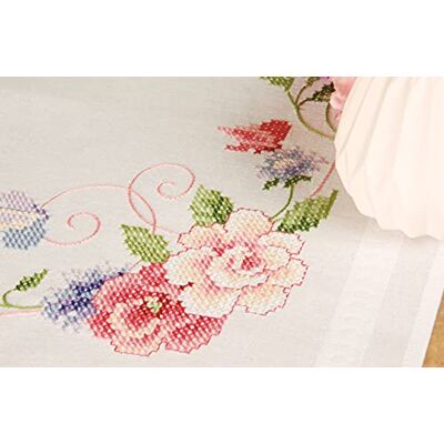 Vervaco Stickpackung Tischdecke Sticken Set Erwachsene Vorgedruckt Blumen & Schmetterlinge Stickdecken Vorgezeichnet Decke Sticken Stickpackung Plattstich 80 x 80 cm Kreatives Geschenk Vervaco Stickpackung Tischdecke Sticken Set Erwachsene Vorgedruckt Blumen & Schmetterlinge Stickdecken Vorgezeichnet Decke Sticken Stickpackung Plattstich 80 x 80 cm Kreatives Geschenk