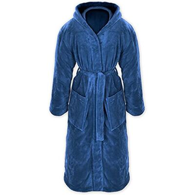 Gräfenstayn ® Damen & Herren Kuschelfleece Bademantel mit Kapuze Größe S-XXXL mit Öko-Tex Standard 100 Flanell Fleece Gräfenstayn ® Damen & Herren Kuschelfleece Bademantel mit Kapuze Größe S-XXXL mit Öko-Tex Standard 100 Flanell Fleece