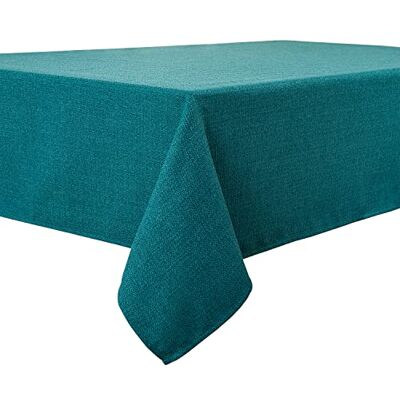 Falcon Eckig Wasserdicht Tischdecke Leinenoptik abwaschbar Tischtuch Leinen Tischläufer Tischwäsche Eckig, 120 × 120 cm, Türkis Falcon Eckig Wasserdicht Tischdecke Leinenoptik abwaschbar Tischtuch Leinen Tischläufer Tischwäsche Eckig, 120 × 120 cm, Türkis