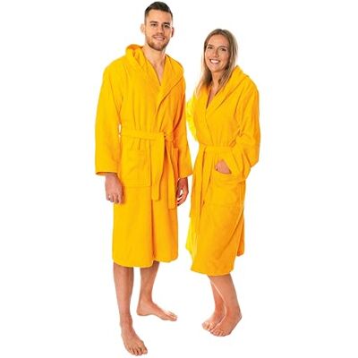 Lavea ® Mexico Bademantel Damen und Herren 100% Baumwolle, weicher Frottee Morgenmantel Damen mit Kapuze, saugstark, hautfreundlich und pflegeleicht – Ideal für Sauna Lavea ® Mexico Bademantel Damen und Herren 100% Baumwolle, weicher Frottee Morgenmantel Damen mit Kapuze, saugstark, hautfreundlich und pflegeleicht – Ideal für Sauna