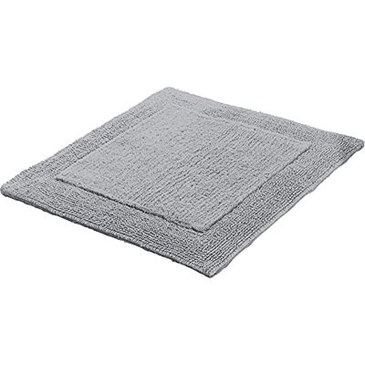 Erwin Müller WC-Vorlage, WC-Matte ohne Ausschnitt Uni Serie Stuttgart hellgrau Größe 60x60 cm extra dick, Wende-Design, 100% Baumwolle Erwin Müller WC-Vorlage, WC-Matte ohne Ausschnitt Uni Serie Stuttgart hellgrau Größe 60x60 cm extra dick, Wende-Design, 100% Baumwolle