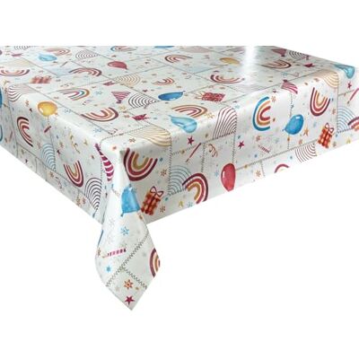 Euromat Wachstücher Tischdecke Wachstuch Gartentischdecke wasserdichte Abwaschbar Kindermuster Kinderparty Bunt 1187-1 280x140 cm Euromat Wachstücher Tischdecke Wachstuch Gartentischdecke wasserdichte Abwaschbar Kindermuster Kinderparty Bunt 1187-1 280x140 cm