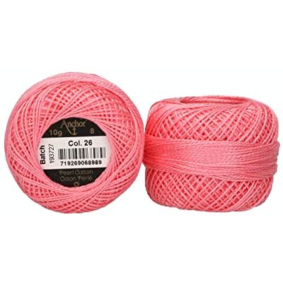 Anchor Perlgarn 8, 4591008-00026, Farbe:rosa hell, Stickgarne Anchor Perlgarn 8, 4591008-00026, Farbe:rosa hell, Stickgarne