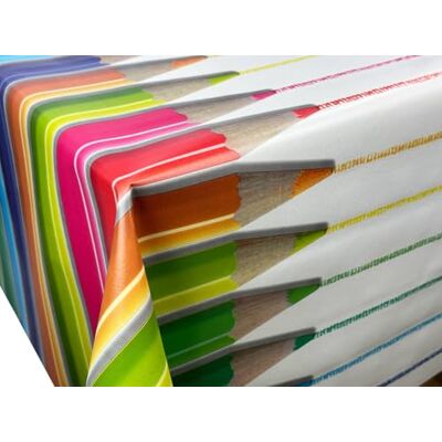 Euromat Wachstücher Tischdecke Wachstuch Gartentischdecke wasserdichte Abwaschbar Bunt Buntstifte Kindermuster WF-5066A 280x140 cm Euromat Wachstücher Tischdecke Wachstuch Gartentischdecke wasserdichte Abwaschbar Bunt Buntstifte Kindermuster WF-5066A 280x140 cm