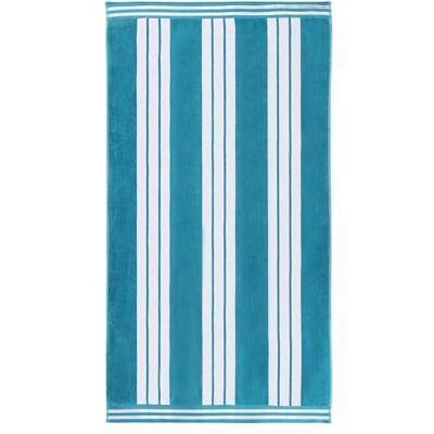 Superior Collection Luxuriöse Jacquard Strand Handtücher, gekämmte Baumwolle, Oversized, Turquoise Cabana Stripe, 43 x 5 x 30 cm Superior Collection Luxuriöse Jacquard Strand Handtücher, gekämmte Baumwolle, Oversized, Turquoise Cabana Stripe, 43 x 5 x 30 cm