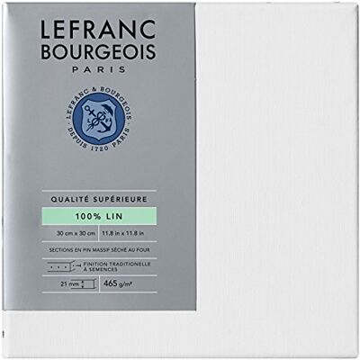 Lefranc Bourgeois 111240 Keilrahmen aus 100% Leinen in Premium Qualität, gebrauchsfertig Grundiert mit Titandioxid Gesso, seitlich genagelt auf massivem Kiefernholz 30x30cm Lefranc Bourgeois 111240 Keilrahmen aus 100% Leinen in Premium Qualität, gebrauchsfertig Grundiert mit Titandioxid Gesso, seitlich genagelt auf massivem Kiefernholz 30x30cm