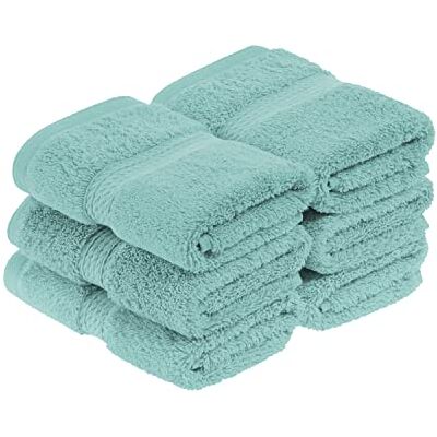 Superior Handtuch-Set, ägyptische Baumwolle, 33 x 33 cm, Türkis, 6-teilig Superior Handtuch-Set, ägyptische Baumwolle, 33 x 33 cm, Türkis, 6-teilig