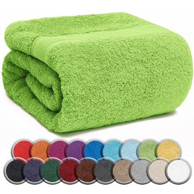 NatureMark SAUNATUCH/Badetuch – Premium Qualität 80x200cm – Sauna-Handtuch 100% Baumwolle – Farbe: Apfel Grün NatureMark SAUNATUCH/Badetuch – Premium Qualität 80x200cm – Sauna-Handtuch 100% Baumwolle – Farbe: Apfel Grün