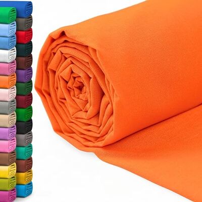 A-Express 100% Baumwollstoff 150 cm (60 Zoll) Breit – Uni Baumwoll stoff Meterware Ideal für Patchwork, Nähen, Vorhang, Futter, Bettwäsche, Schneiderei, Kissenbezüge Orange 2 Meter A-Express 100% Baumwollstoff 150 cm (60 Zoll) Breit – Uni Baumwoll stoff Meterware Ideal für Patchwork, Nähen, Vorhang, Futter, Bettwäsche, Schneiderei, Kissenbezüge Orange 2 Meter