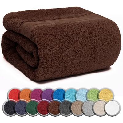 NatureMark SAUNATUCH/Badetuch – Premium Qualität 80x200cm – Sauna-Handtuch 100% Baumwolle – Farbe: Schoko braun NatureMark SAUNATUCH/Badetuch – Premium Qualität 80x200cm – Sauna-Handtuch 100% Baumwolle – Farbe: Schoko braun