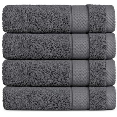 Class Home Collection Duschtücher 70x140, 4er Duschtuch-Set, Anthrazit 500 g/m² Frottee 100% Baumwolle Weich & saugstark Strapazierfähig Bordüre Aufhängeschlaufe OEKO-TEX® STANDARD 100 Class Home Collection Duschtücher 70x140, 4er Duschtuch-Set, Anthrazit 500 g/m² Frottee 100% Baumwolle Weich & saugstark Strapazierfähig Bordüre Aufhängeschlaufe OEKO-TEX® STANDARD 100