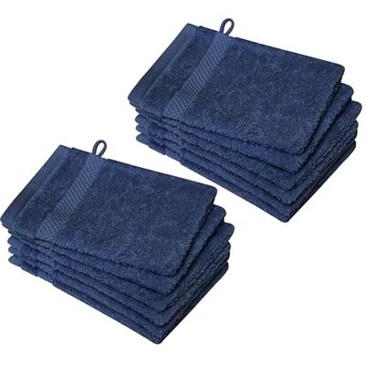 Dyckhoff Waschhandschuh Planet, 12er Set, 100% Baumwolle, Marine 16x21cm, 450 g/m², Frottierserie, hochwertige Qualität, lebendige Farbe, perfekt für Zuhause Dyckhoff Waschhandschuh Planet, 12er Set, 100% Baumwolle, Marine 16x21cm, 450 g/m², Frottierserie, hochwertige Qualität, lebendige Farbe, perfekt für Zuhause