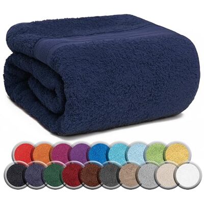 NatureMark SAUNATUCH/Badetuch – Premium Qualität 80x200cm – Sauna-Handtuch 100% Baumwolle – Farbe: Navy Blau NatureMark SAUNATUCH/Badetuch – Premium Qualität 80x200cm – Sauna-Handtuch 100% Baumwolle – Farbe: Navy Blau