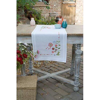 Vervaco Stickpackung Tischläufer Sticken Set Erwachsene Vorgedruckt Blumen Stickläufer zum Selbersticken Vorgezeichnet Decke Sticken Stickpackung Plattstich 40 x 100 cm Kreatives Geschenk Vervaco Stickpackung Tischläufer Sticken Set Erwachsene Vorgedruckt Blumen Stickläufer zum Selbersticken Vorgezeichnet Decke Sticken Stickpackung Plattstich 40 x 100 cm Kreatives Geschenk