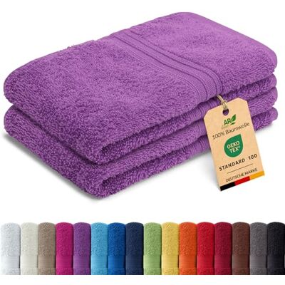 AR Line Arizona 2er Set Gästetuch 30x50 cm – 100% Baumwolle, 500 g/m², weich & saugstark, in Farbe: Orchidee AR Line Arizona 2er Set Gästetuch 30x50 cm – 100% Baumwolle, 500 g/m², weich & saugstark, in Farbe: Orchidee