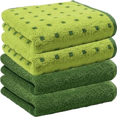 Erwin Müller Handtuch Sigmaringen 4er-Pack Walk-Frottier apfelgrün Größe 50x100 cm Erwin Müller Handtuch Sigmaringen 4er-Pack Walk-Frottier apfelgrün Größe 50x100 cm