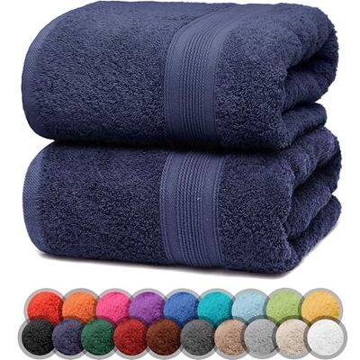NatureMark 2er Pack DUSCHTÜCHER Premium Qualität 70x140cm DUSCHTUCH Dusch-Handtuch Doppelpack Farbe: Navy blau NatureMark 2er Pack DUSCHTÜCHER Premium Qualität 70x140cm DUSCHTUCH Dusch-Handtuch Doppelpack Farbe: Navy blau