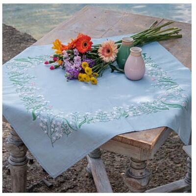 Vervaco Stickpackung Tischdecke Set Erwachsene Vorgedruckt PASTELLBLUMEN Stickdecken Vorgezeichnet Decke Sticken Stickpackung Plattstich 72 x 72 cm Stoff zum Sticken Kreatives Geschenk Vervaco Stickpackung Tischdecke Set Erwachsene Vorgedruckt PASTELLBLUMEN Stickdecken Vorgezeichnet Decke Sticken Stickpackung Plattstich 72 x 72 cm Stoff zum Sticken Kreatives Geschenk