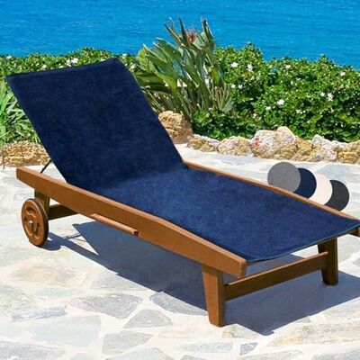 Beautissu Marbella Dunkelblaue Strandtuch - 200x70 cm Beautissu Marbella Dunkelblaue Strandtuch - 200x70 cm