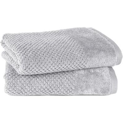Pure Handtuch 50x100cm 2er-Pack aus 100% Baumwolle Hellgrau Waschbar bis 60°C, trocknergeeignet weich & saugstark Pure Handtuch 50x100cm 2er-Pack aus 100% Baumwolle Hellgrau Waschbar bis 60°C, trocknergeeignet weich & saugstark