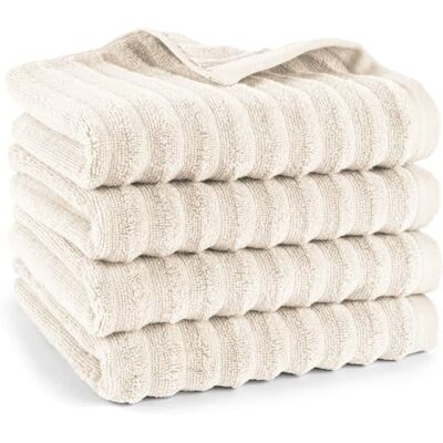 Pure Handtuch 4-TLG. 4x50x100cm 100% Baumwolle Oeko-TEX weich, Creme Spürbar weich, saugstark und ideal für Bad, Gäste und täglichen Komfort Pure Handtuch 4-TLG. 4x50x100cm 100% Baumwolle Oeko-TEX weich, Creme Spürbar weich, saugstark und ideal für Bad, Gäste und täglichen Komfort