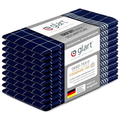 Glart 48BI2 Set aus 10 Küchentüchern - 50 x 70 cm - 100% Baumwolle Glart 48BI2 Set aus 10 Küchentüchern - 50 x 70 cm - 100% Baumwolle