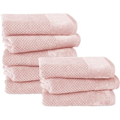 Pure Handtuch 50x100cm 8er-Pack aus 100% Baumwolle Rosa Waschbar bis 60°C, trocknergeeignet weich & saugstark Pure Handtuch 50x100cm 8er-Pack aus 100% Baumwolle Rosa Waschbar bis 60°C, trocknergeeignet weich & saugstark