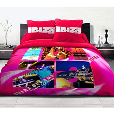 HOME LINGE PASSION Bettwäsche, 100% Baumwolle, 220 x 240 cm, Dream in Ibiza, Rot HOME LINGE PASSION Bettwäsche, 100% Baumwolle, 220 x 240 cm, Dream in Ibiza, Rot
