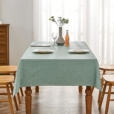 Falcon Tischdecke in Grün 145 x 300 cm, schmutzabweisend, mit Jacquard Rechteckig, wasserabweisend,bügelfrei, waschbar, Restaurant, Küche, Party, Dekorativ, Weihnachten, Neujahr, Café, Garten Falcon Tischdecke in Grün 145 x 300 cm, schmutzabweisend, mit Jacquard Rechteckig, wasserabweisend,bügelfrei, waschbar, Restaurant, Küche, Party, Dekorativ, Weihnachten, Neujahr, Café, Garten