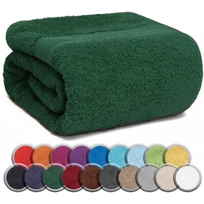 NatureMark SAUNATUCH/Badetuch – Premium Qualität 80x200cm – Sauna-Handtuch 100% Baumwolle – Farbe: Dunkel Grün NatureMark SAUNATUCH/Badetuch – Premium Qualität 80x200cm – Sauna-Handtuch 100% Baumwolle – Farbe: Dunkel Grün