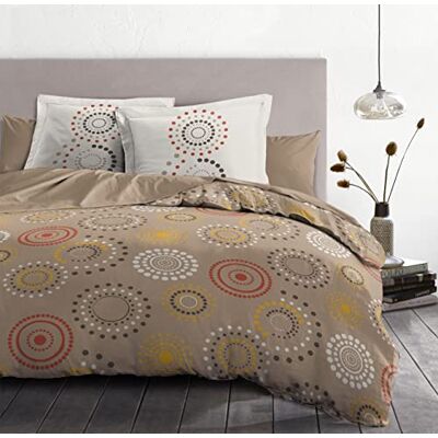HOME LINGE PASSION Home Passion Bettwäsche 3 teilig Feuerwerk Taupe 100% 57 Fäden, Baumwolle, Mehrfarbig, 240 x 260 x 0,1 cm HOME LINGE PASSION Home Passion Bettwäsche 3 teilig Feuerwerk Taupe 100% 57 Fäden, Baumwolle, Mehrfarbig, 240 x 260 x 0,1 cm