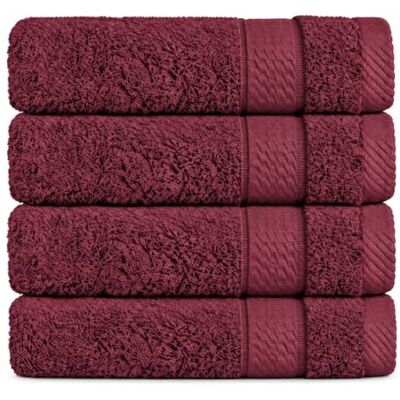 Class Home Collection Gästehandtücher 30x50, 4er Gästetuch-Set, Bordeaux 500 g/m² Frottee 100% Baumwolle Weich & saugstark Strapazierfähig Bordüre Aufhängeschlaufe OEKO-TEX® STANDARD 100 Class Home Collection Gästehandtücher 30x50, 4er Gästetuch-Set, Bordeaux 500 g/m² Frottee 100% Baumwolle Weich & saugstark Strapazierfähig Bordüre Aufhängeschlaufe OEKO-TEX® STANDARD 100