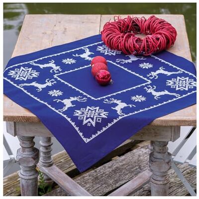 Vervaco Kreuzstich Stickpackungen Tischdecke Skandinavien Stickdecken Vorgezeichnet Basteln Erwachsene Kreativ Set Vorgedruckte Decke Sticken ca. 72 x 72 cm Stickset DIY Sticken Set Vervaco Kreuzstich Stickpackungen Tischdecke Skandinavien Stickdecken Vorgezeichnet Basteln Erwachsene Kreativ Set Vorgedruckte Decke Sticken ca. 72 x 72 cm Stickset DIY Sticken Set
