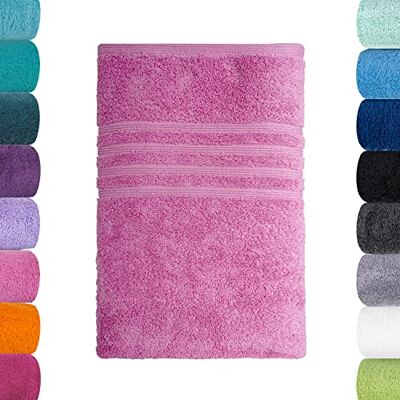 Lavea ® Badetuch 100x150 cm – Koralle 100% Baumwolle – Großes Duschtuch, saugstark, weich und hautfreundlich, Frottierserie Bali, waschbar und strapazierfähig Lavea ® Badetuch 100x150 cm – Koralle 100% Baumwolle – Großes Duschtuch, saugstark, weich und hautfreundlich, Frottierserie Bali, waschbar und strapazierfähig