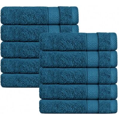 Class Home Collection Gästehandtücher 30x50, 10er Gästetuch-Set, Petrol 500 g/m² Frottee 100% Baumwolle Weich & saugstark Strapazierfähig Bordüre Aufhängeschlaufe OEKO-TEX® STANDARD 100 Class Home Collection Gästehandtücher 30x50, 10er Gästetuch-Set, Petrol 500 g/m² Frottee 100% Baumwolle Weich & saugstark Strapazierfähig Bordüre Aufhängeschlaufe OEKO-TEX® STANDARD 100