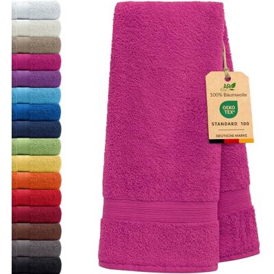 AR Line Arizona Badetuch 100x150 cm – 100% Baumwolle 500 g/m² Frottier, weich & saugstark in Farbe: Pink AR Line Arizona Badetuch 100x150 cm – 100% Baumwolle 500 g/m² Frottier, weich & saugstark in Farbe: Pink