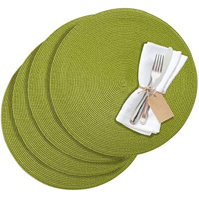 Westmark , Tischset/Platzset, CIRCLE, grün, Set 4tlg, abwischbar, Synthetik, Ø 38 cm, Saleen Edition, 01211095154 Westmark , Tischset/Platzset, CIRCLE, grün, Set 4tlg, abwischbar, Synthetik, Ø 38 cm, Saleen Edition, 01211095154