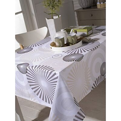 CALITEX Hypnotic Rechteckige Tischdecke Polyester Beige, Polyester, beige, 150x300 cm CALITEX Hypnotic Rechteckige Tischdecke Polyester Beige, Polyester, beige, 150x300 cm