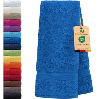 AR Line Arizona Badetuch 100x150 cm – 100% Baumwolle 500 g/m² Frottier, weich & saugstark in Farbe: Royal AR Line Arizona Badetuch 100x150 cm – 100% Baumwolle 500 g/m² Frottier, weich & saugstark in Farbe: Royal