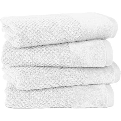 Pure Handtuch 50x100cm 4er-Pack aus 100% Baumwolle Weiß Waschbar bis 60°C, trocknergeeignet weich & saugstark Pure Handtuch 50x100cm 4er-Pack aus 100% Baumwolle Weiß Waschbar bis 60°C, trocknergeeignet weich & saugstark