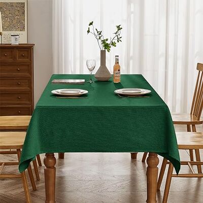Falcon Tischdecke in Waldgrün 140 x 180 cm, schmutzabweisend, mit Jacquard Rechteckig, wasserabweisend,bügelfrei, waschbar, Restaurant, Küche, Party, Dekorativ, Weihnachten, Neujahr, Café, Garten Falcon Tischdecke in Waldgrün 140 x 180 cm, schmutzabweisend, mit Jacquard Rechteckig, wasserabweisend,bügelfrei, waschbar, Restaurant, Küche, Party, Dekorativ, Weihnachten, Neujahr, Café, Garten