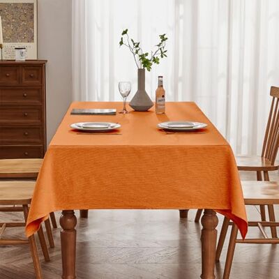 Falcon Tischdecke in Kürbis 140 x 240 cm, schmutzabweisend, mit Jacquard Rechteckig, wasserabweisend,bügelfrei, waschbar, Restaurant, Küche, Party, Dekorativ, Weihnachten, Neujahr, Café, Garten Falcon Tischdecke in Kürbis 140 x 240 cm, schmutzabweisend, mit Jacquard Rechteckig, wasserabweisend,bügelfrei, waschbar, Restaurant, Küche, Party, Dekorativ, Weihnachten, Neujahr, Café, Garten