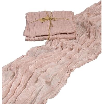 Halbach Tischläufer in Baumwoll-Optik, 70 cm x 3 m, rosa Halbach Tischläufer in Baumwoll-Optik, 70 cm x 3 m, rosa