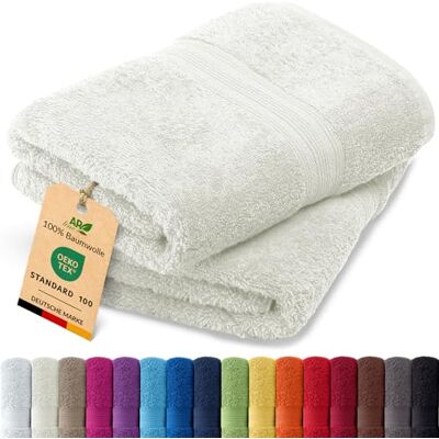 AR Line Arizona 2er Set Handtuch 50x100 cm – 100% Baumwolle, 500 g/m², weich & saugstark, in Farbe: Natur AR Line Arizona 2er Set Handtuch 50x100 cm – 100% Baumwolle, 500 g/m², weich & saugstark, in Farbe: Natur