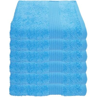 Julie Julsen 6er Pack Handtuch 23 Farben erhältlich weich und saugstark 500gsm Öko Tex Hellblau 50 x 100 cm Julie Julsen 6er Pack Handtuch 23 Farben erhältlich weich und saugstark 500gsm Öko Tex Hellblau 50 x 100 cm