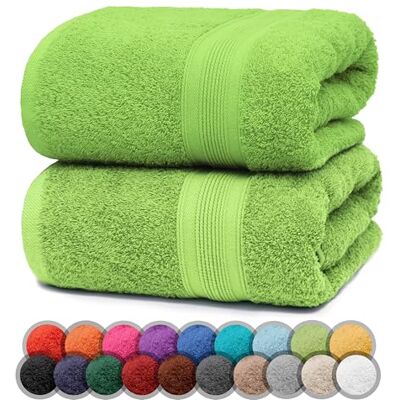 NatureMark 2er Pack DUSCHTÜCHER Premium Qualität 70x140cm DUSCHTUCH Dusch-Handtuch Doppelpack Farbe: Apfel grün NatureMark 2er Pack DUSCHTÜCHER Premium Qualität 70x140cm DUSCHTUCH Dusch-Handtuch Doppelpack Farbe: Apfel grün