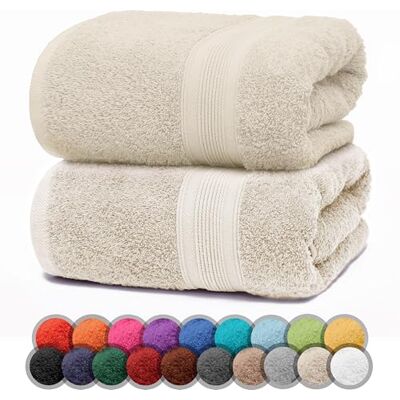 NatureMark 2er Pack DUSCHTÜCHER Premium Qualität 70x140cm DUSCHTUCH Dusch-Handtuch Doppelpack Farbe: Natur/Creme NatureMark 2er Pack DUSCHTÜCHER Premium Qualität 70x140cm DUSCHTUCH Dusch-Handtuch Doppelpack Farbe: Natur/Creme