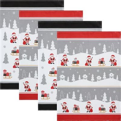Erwin Müller Geschirrtuch "Weihnachtsmann" 4er-Pack Baumwolle schwarz-rot-grau Größe 50x70 cm strapazierfähig, saugstark, weihnachtliches Motiv Erwin Müller Geschirrtuch "Weihnachtsmann" 4er-Pack Baumwolle schwarz-rot-grau Größe 50x70 cm strapazierfähig, saugstark, weihnachtliches Motiv