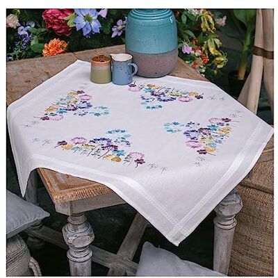 Vervaco Stickpackung Tischdecke Sticken Set Erwachsene Vorgedruckt Allium in Blau und Lila Stickdecken Vorgezeichnet Decke Sticken Plattstich 80 x 80 cm Stoff zum Sticken Kreatives Geschenk Vervaco Stickpackung Tischdecke Sticken Set Erwachsene Vorgedruckt Allium in Blau und Lila Stickdecken Vorgezeichnet Decke Sticken Plattstich 80 x 80 cm Stoff zum Sticken Kreatives Geschenk